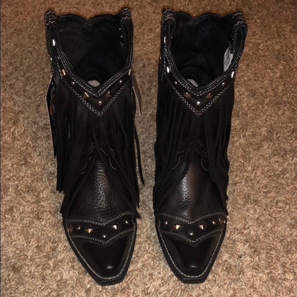 COPY - Fringe Cowboy Boots Size 8 Never Worn
